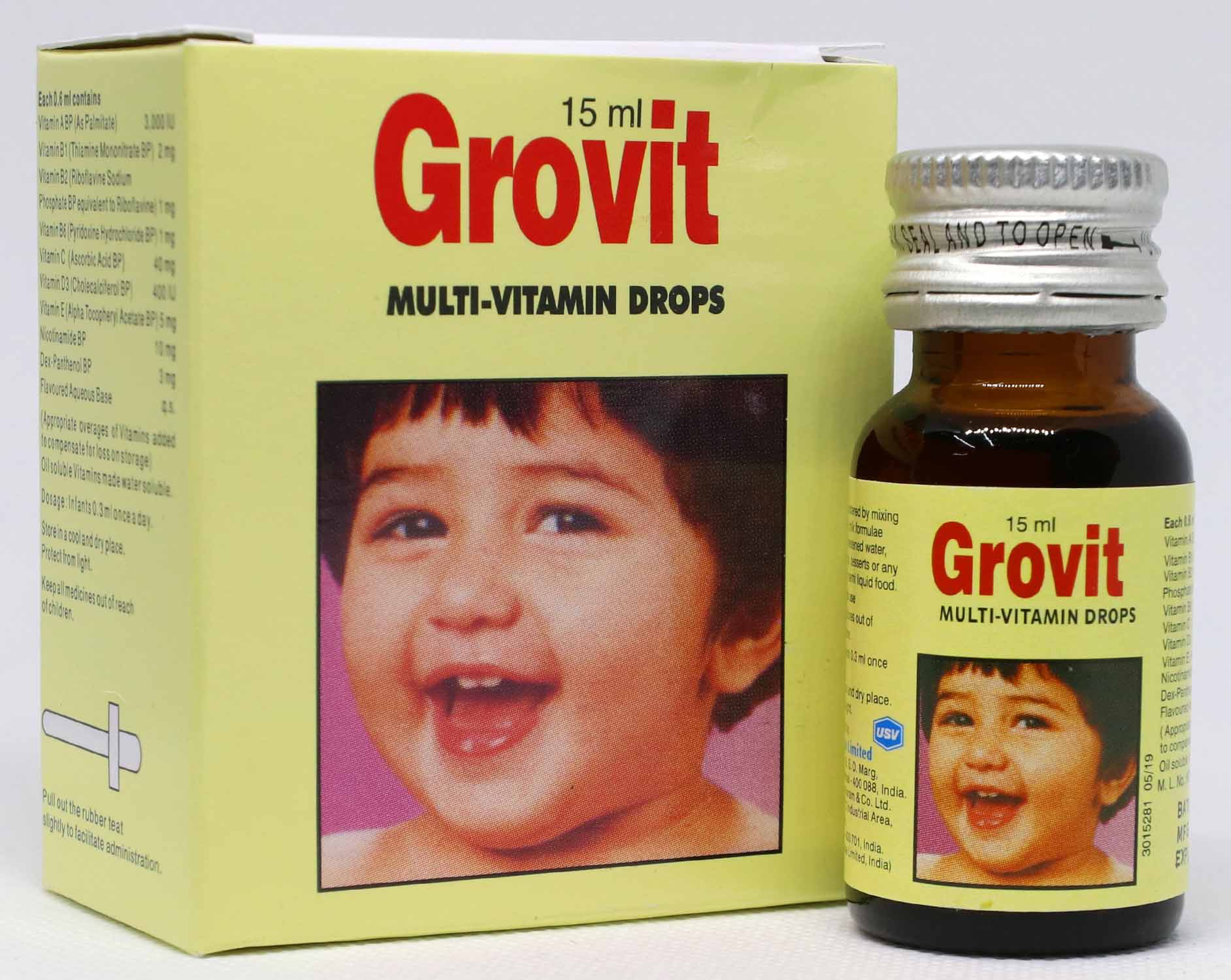 Grovit Multivitamin Drops 15ml